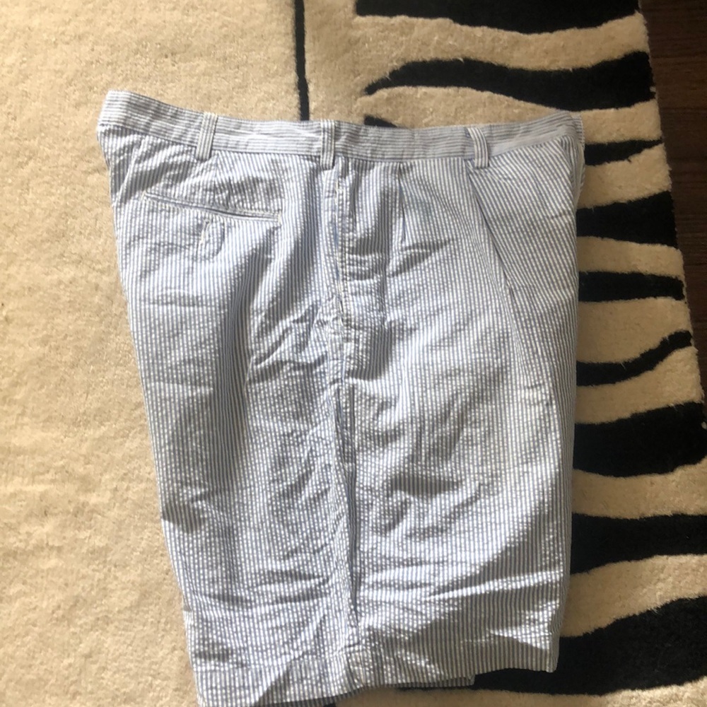 Polo by Ralph Lauren Blue + White Seersucker Short